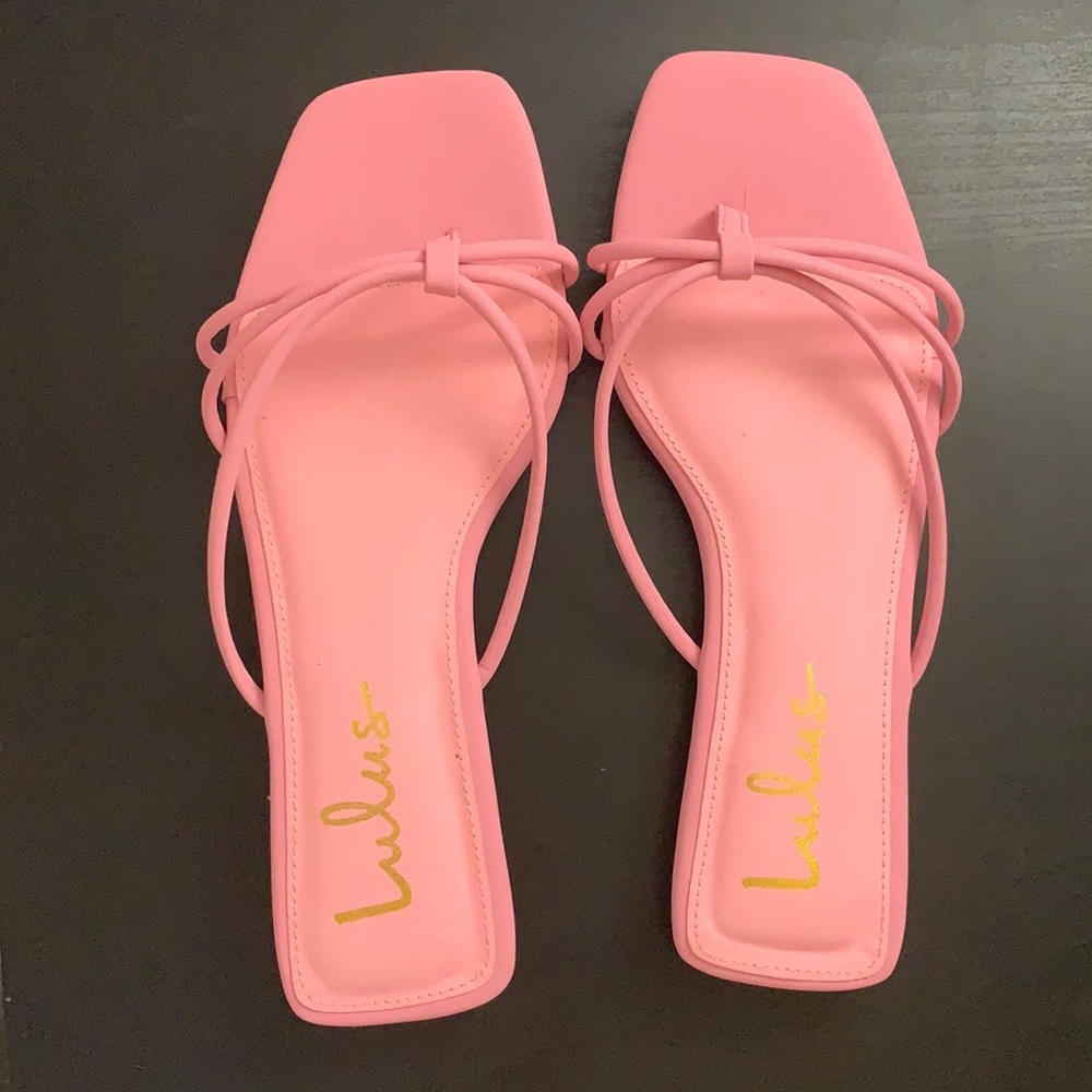 Lulus pink sandal